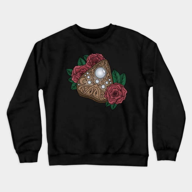 Floral Ouija Planchette Crewneck Sweatshirt by kirrajadex